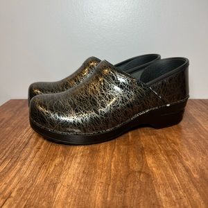 Dansko Professional Clogs Black/Silver Design Size EU40